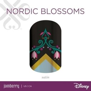 Jamberry Frozen Nordic Blossoms Nail Wrap